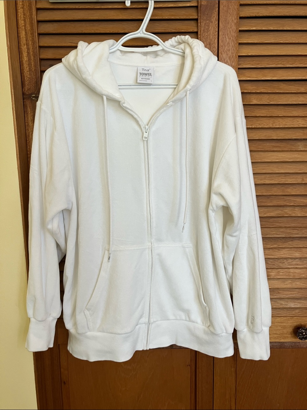 TNA Towel Full-Zip Hoodie - Boyfriend For - Small